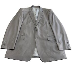 Mantoni Milan Italy Gray Super 140S Virgin‎ Wool Blazer Sport Coat Mens 44R